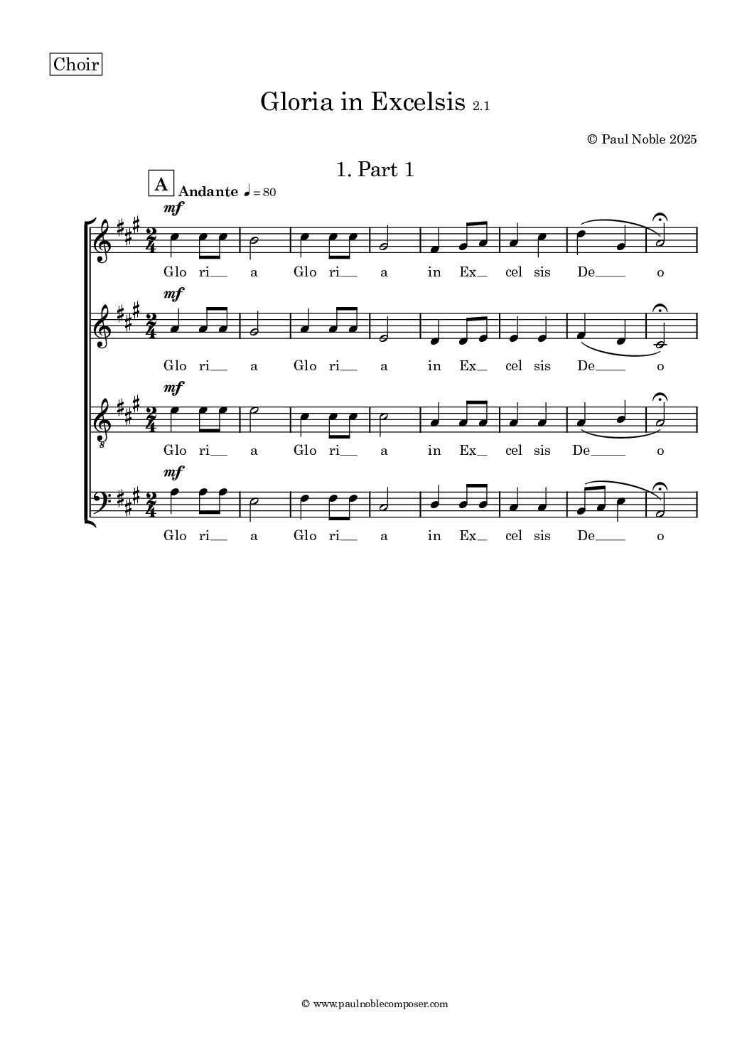 2. Choir - Gloria in Excelsis