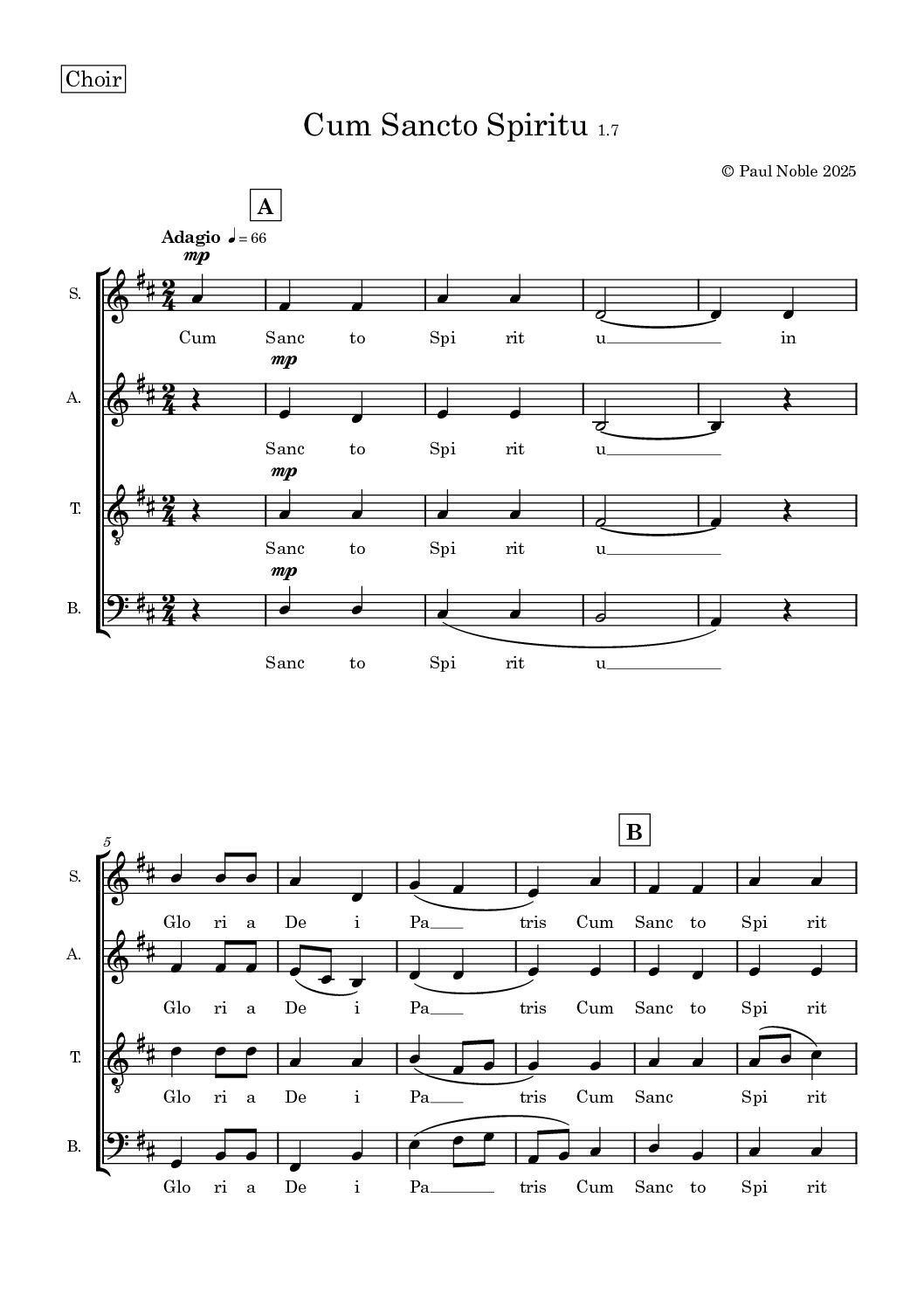 7. Choir - Cum Sancto Spiritu