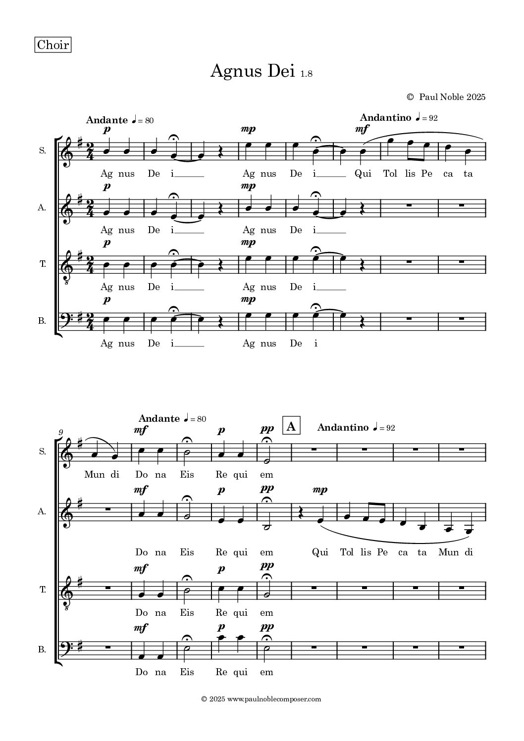 8. Choir - Agnus Dei