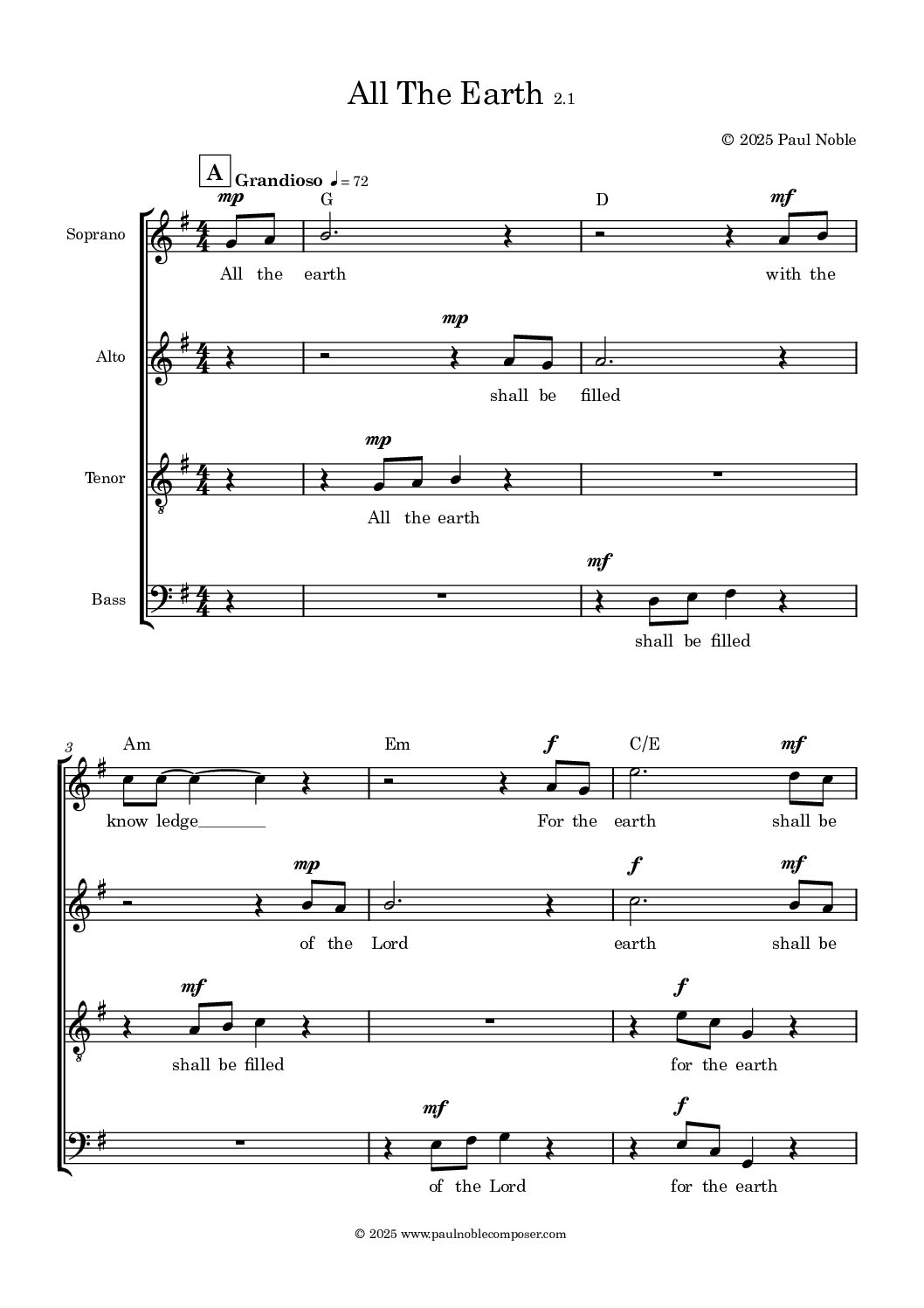 01 - Full score - All The Earth (1)